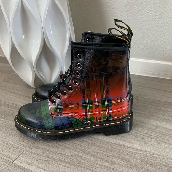 Dr. Martens Shoes - Dr. Martens 1460 Tartan Plaid Boot